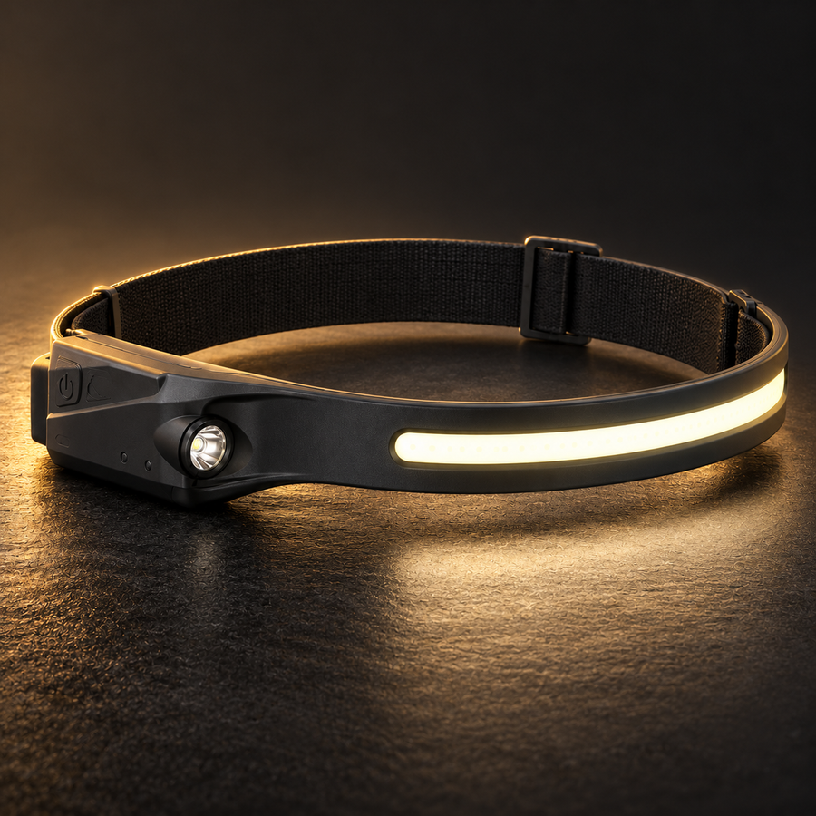 KOLDEN™ Wide-Beam Rechargeable LED Headlamp
